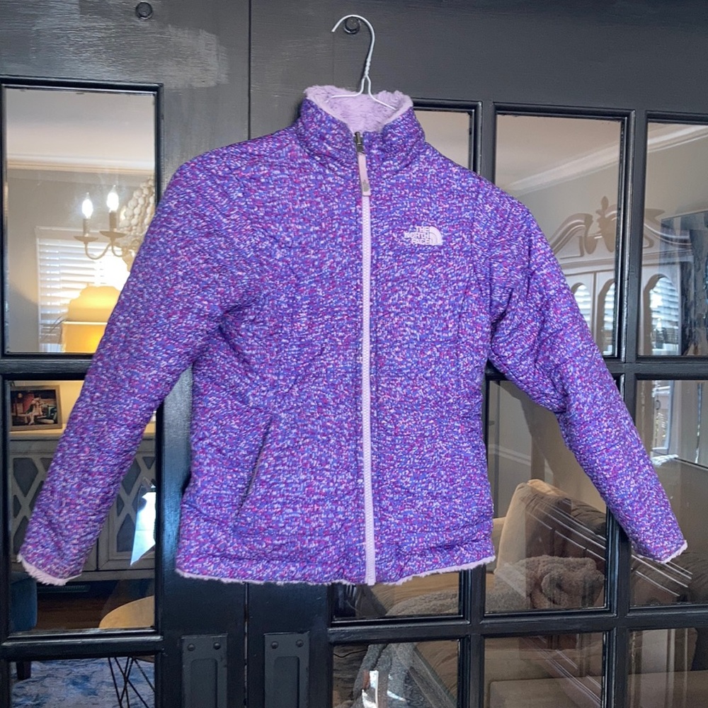 North Face Girls’ Jacket Coat reversible size med